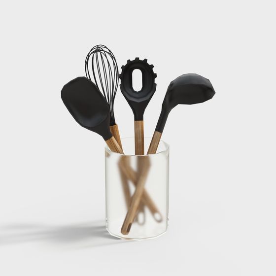 Stylish Low-Poly Kitchen Tool 3D model