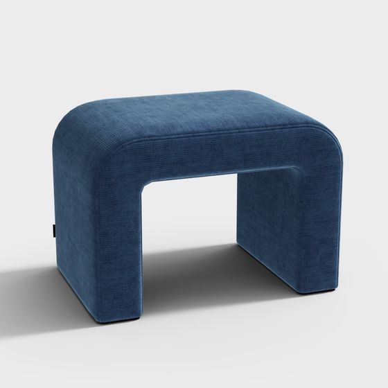 Elegant Blue Chair 3D model