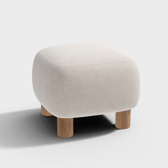 Cozy Ottoman 3D model