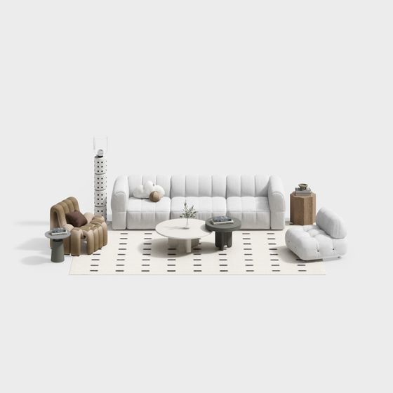 Urban Living Room Set 3D model