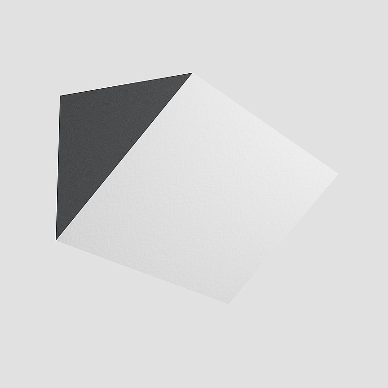 Sleek White Triangle Hypotenuse Corner Line 3D Model