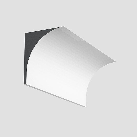 White Zhi Design Single Straight Line Arc