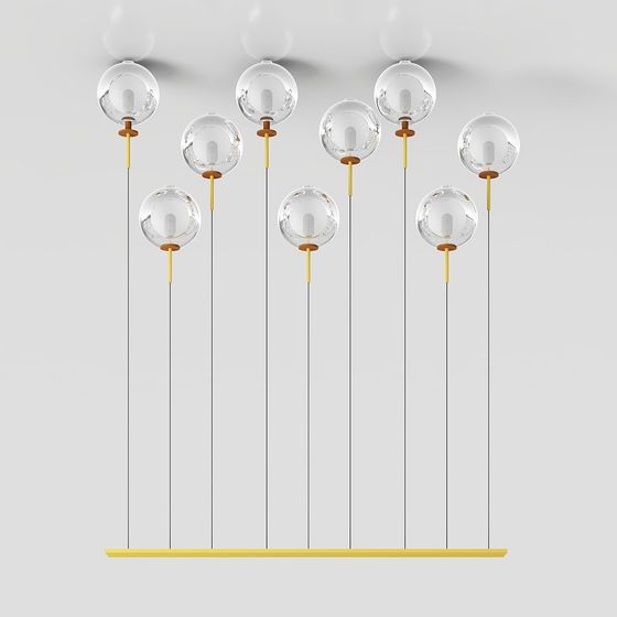 Sphere Cascade 3D model Pendant Lamp