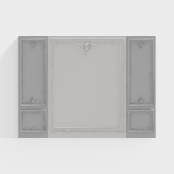 Classical Relief Ceiling 3D model for Creative Spaces