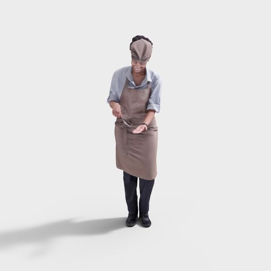 Chef Character 3D model for Kitchen Scenes