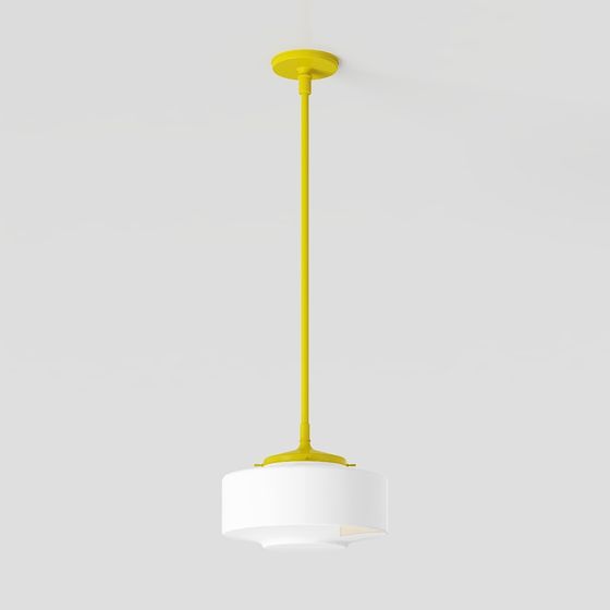 Elegant Low-Poly Pendant Light 3D model for Modern Interiors