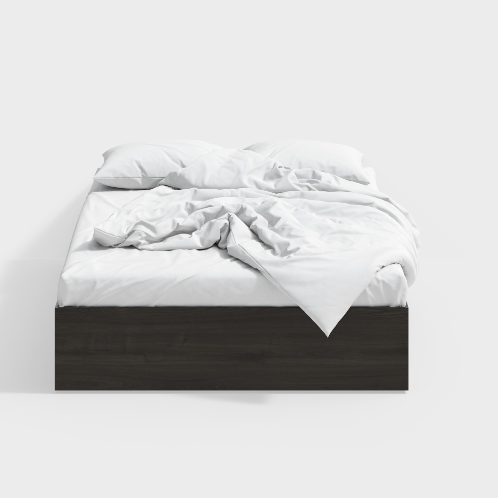Modern Minimalist 3D Bed Model