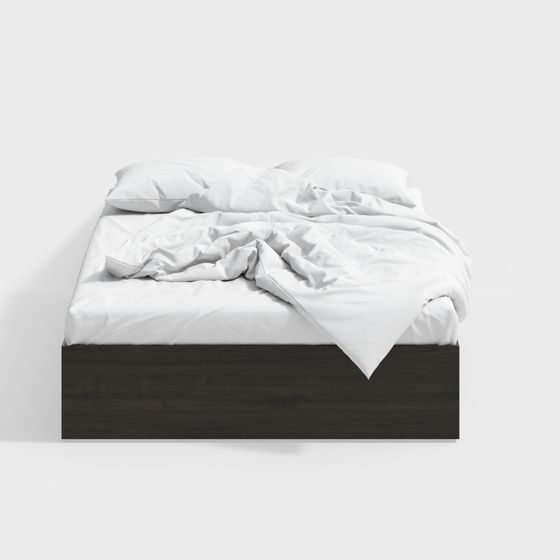 Modern Minimalist 3D Bed Model