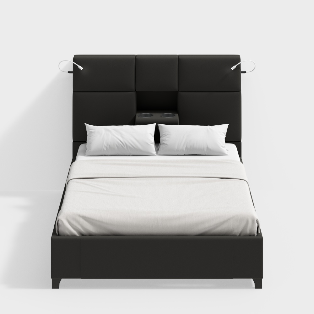 Queen Bed with Bluetooth