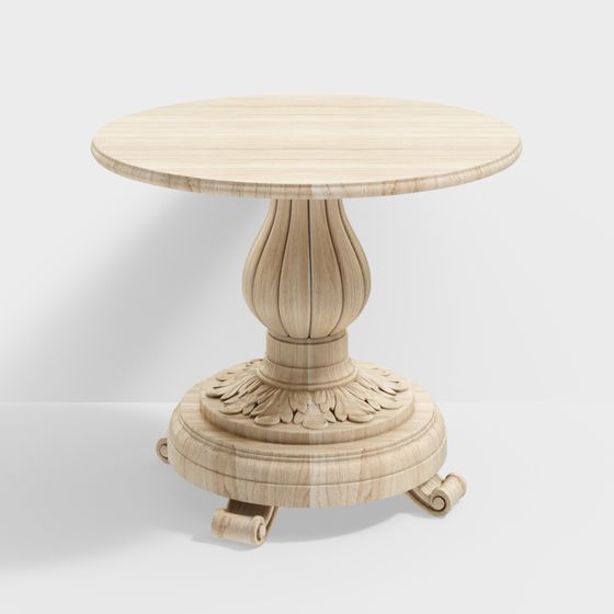 Elegant Round Table 3D model