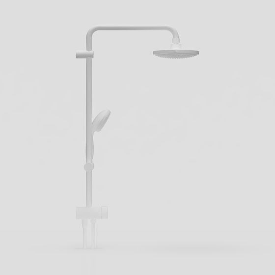 Minimalist Shower System 3D model