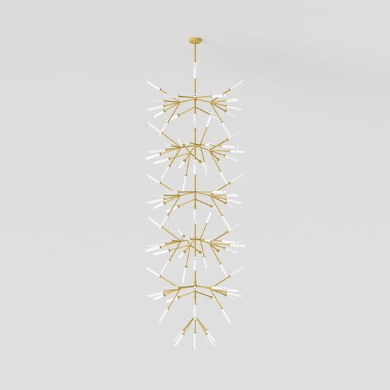 Unique Geometric Chandelier 3D model