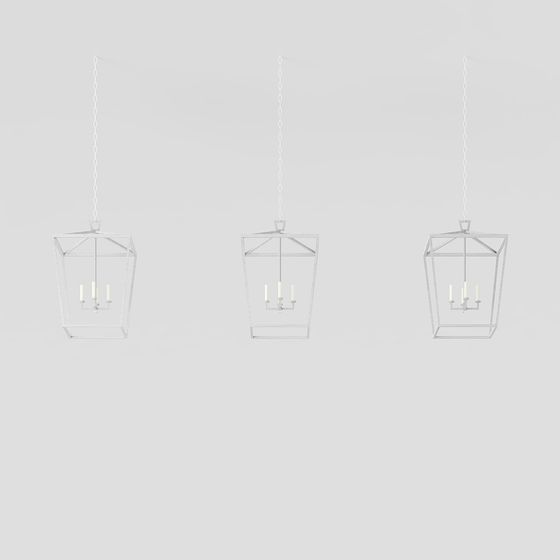 Modern Geometric Pendant Lamp 3D model