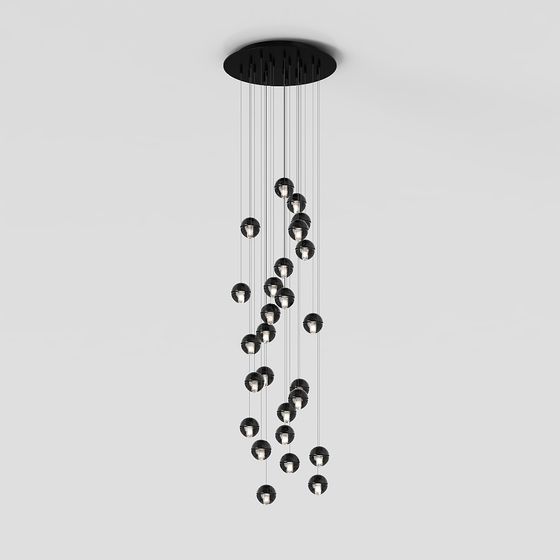 Stylish Luminary Chandelier 3D model for Modern Spaces
