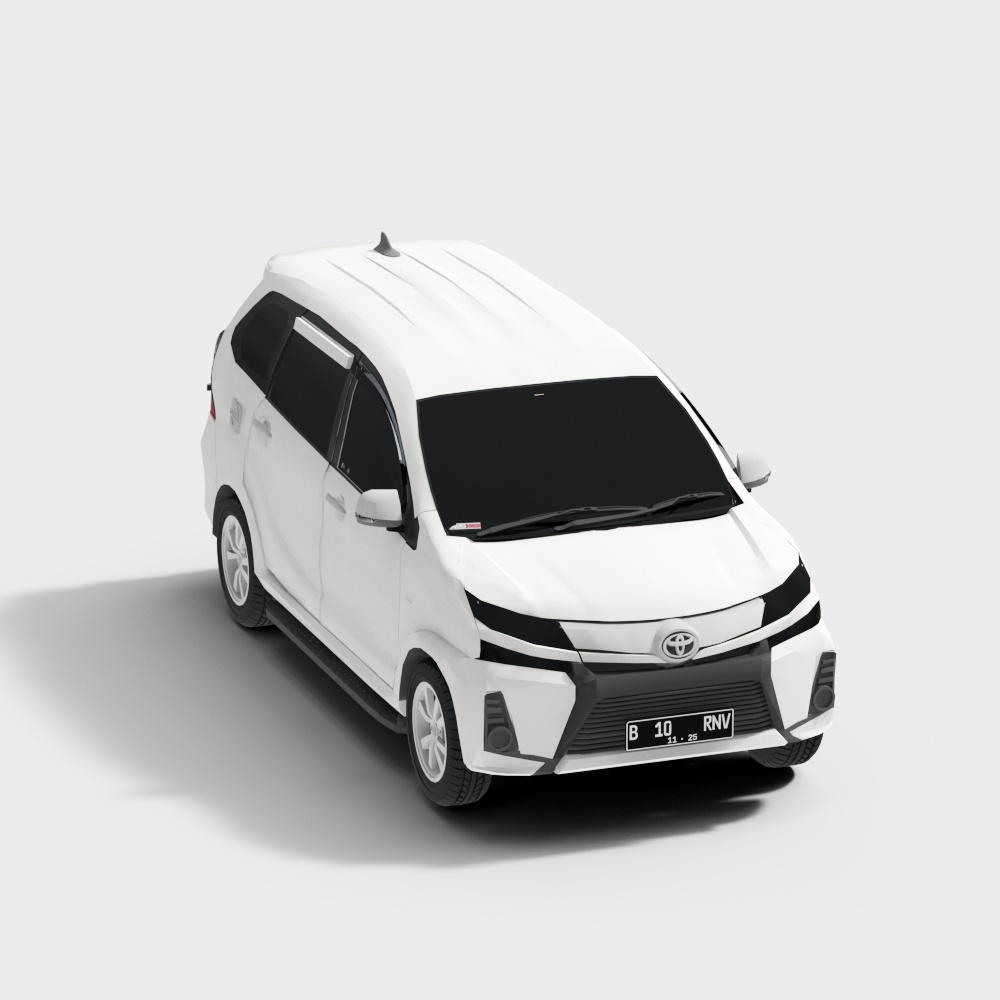 Compact City Van 3D Model