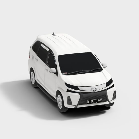 Compact City Van 3D Model