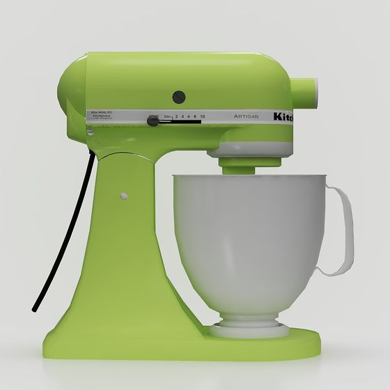 Vibrant Green Low-Poly Blender 3D model