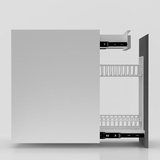 Modern Open Kitchen Storage Cabinet 3D model