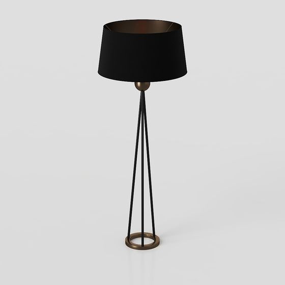 Unique Low-Polygon Floor Lamp 3D model