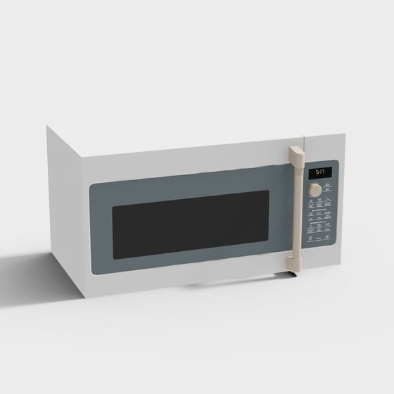 Modern Microwave 3D model for Stylish Kitchens