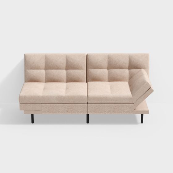 Urban Comfort Low-Poly 3D Sofa Model for Modern Spaces