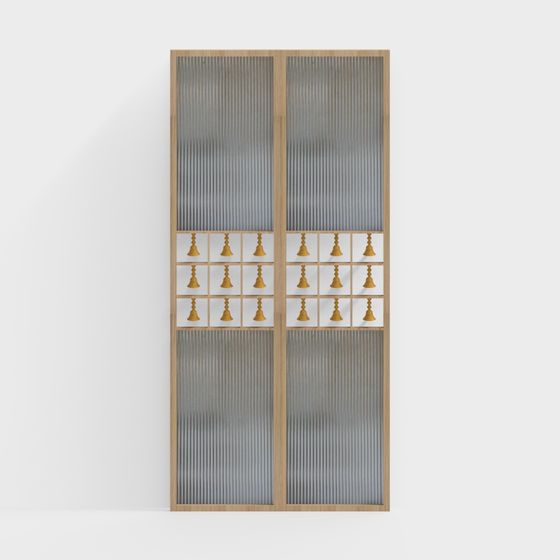 Stylish Low Poly 3D Model Door Design