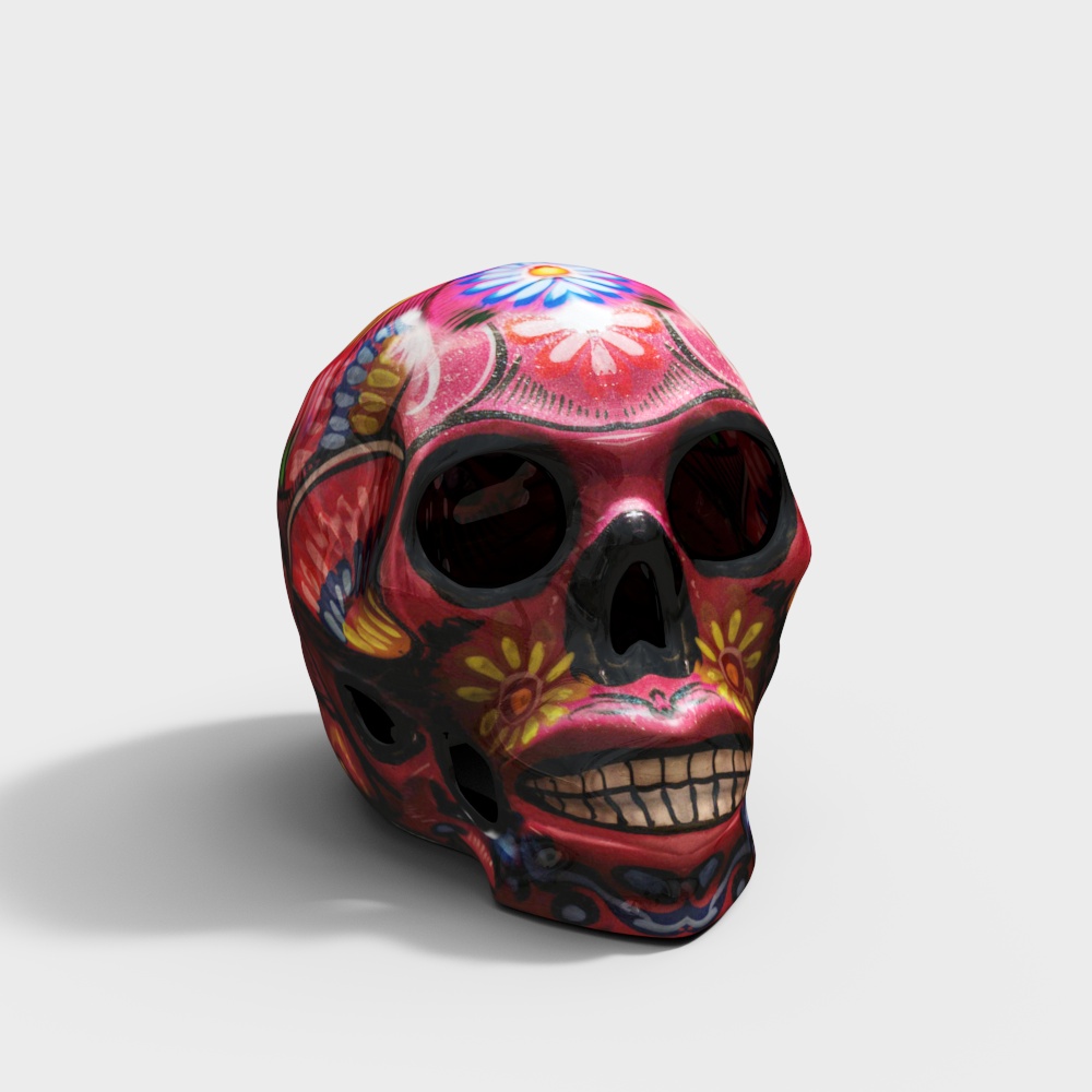 Day of the Dead Skull 3D model