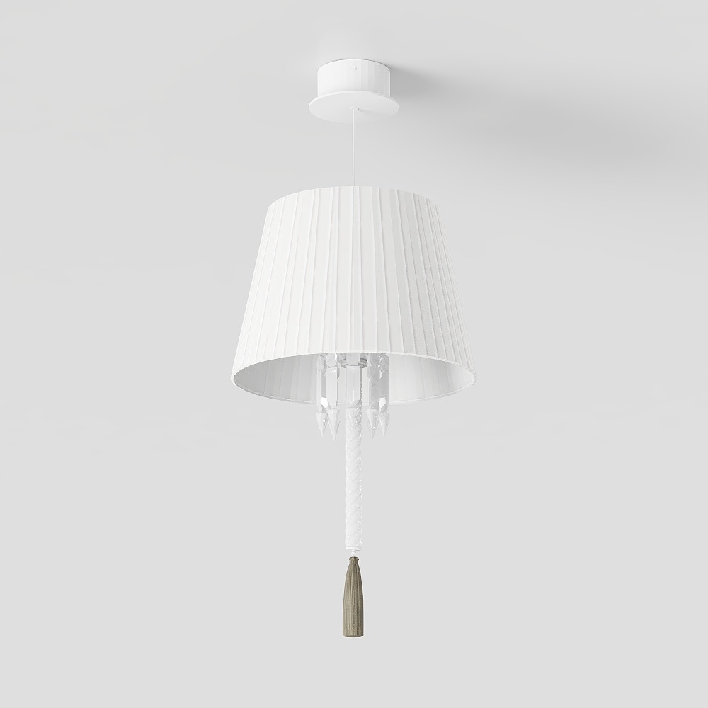 Soft Light Wings Chandelier 3D model