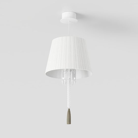 Soft Light Wings Chandelier 3D model