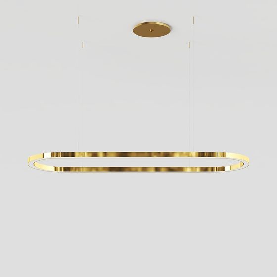 Elegant Halo Pendant Light 3D model