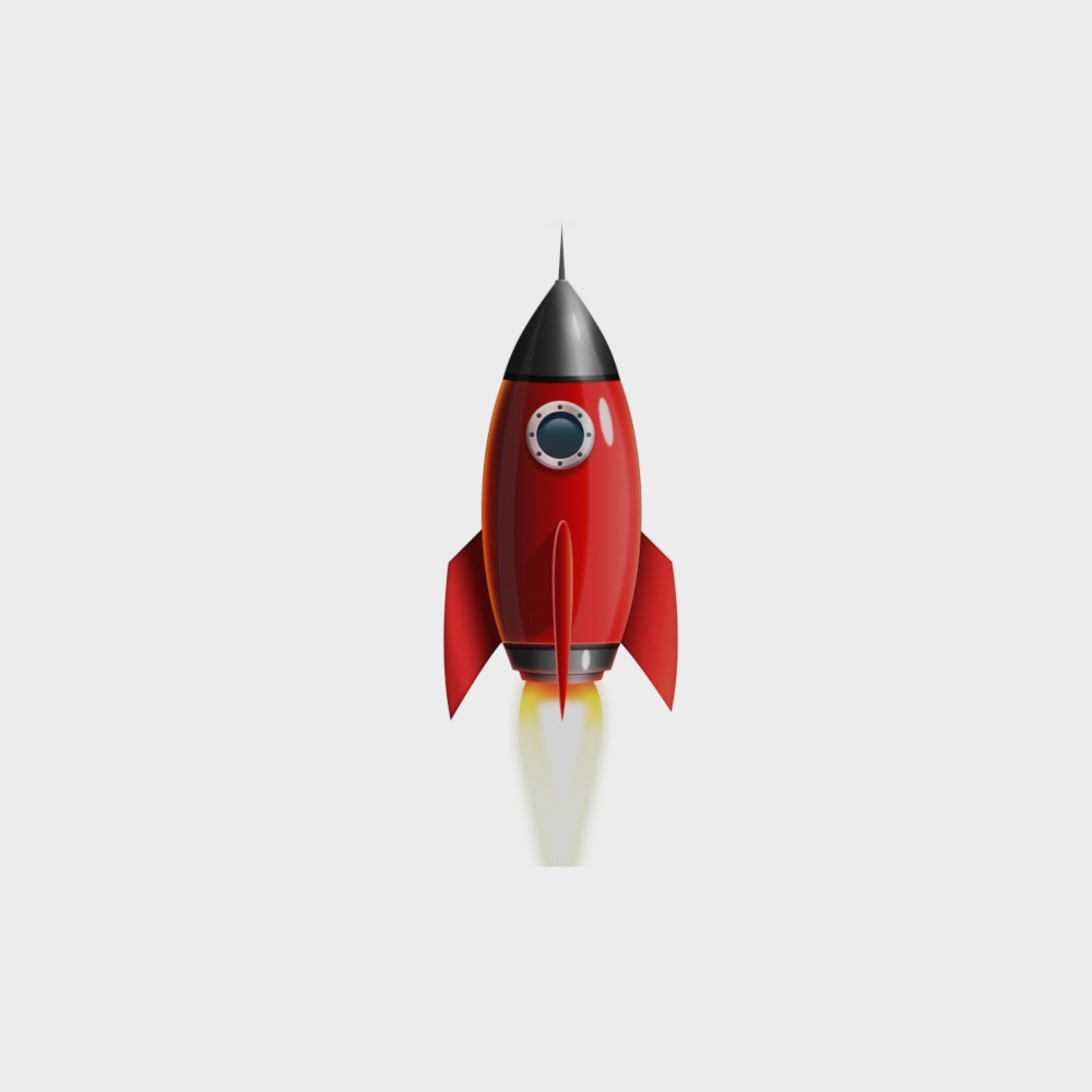 Dynamic Rocket 3D model for Creative Projects