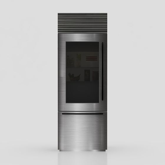 Subzero Refrigerator 3D Model for Kitchen Appliances