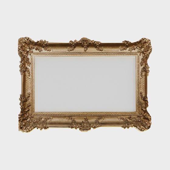 Vintage Gold Picture Frame 3D model