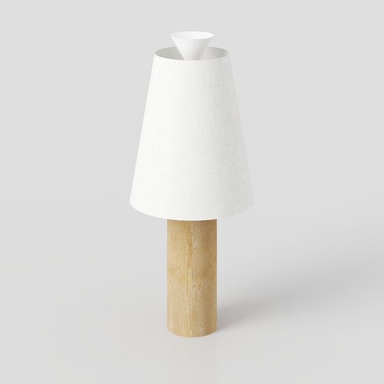 Elegant Low-Poly 3D Lamp Model for Interior Design