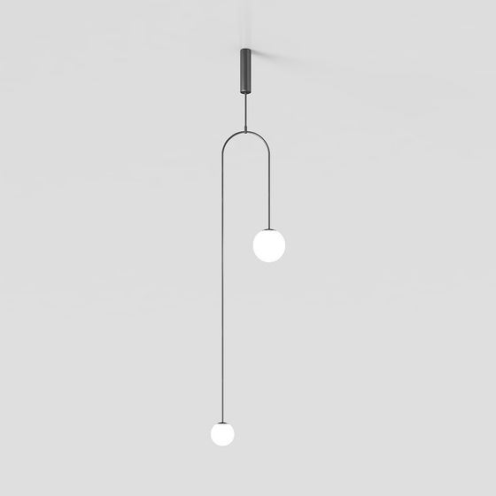 Stylish Pendant Light 3D model for Modern Interiors