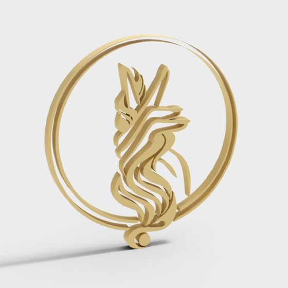 Mystical Low-Poly 3D Model for Creative Projects