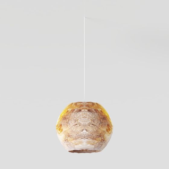 Elegant Low-Poly Pendant Light 3D model