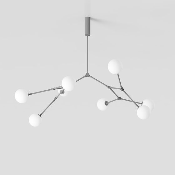 Elegant Modern Pendant Light 3D model