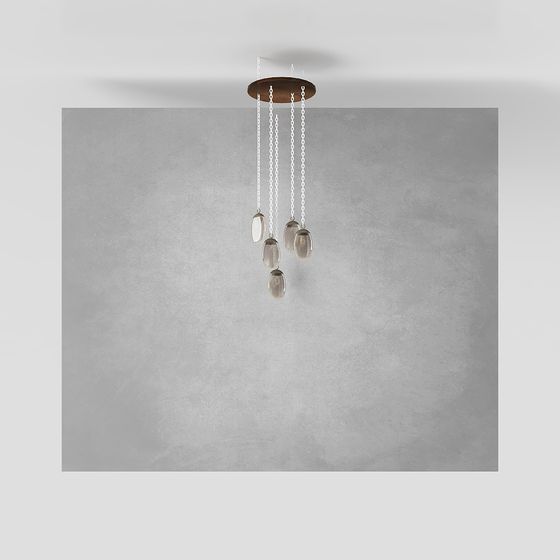 Flowing Light Chandelier 3D model