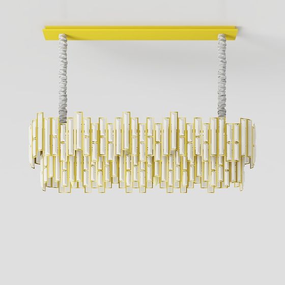 Unique Geometric Pendant Light 3D model