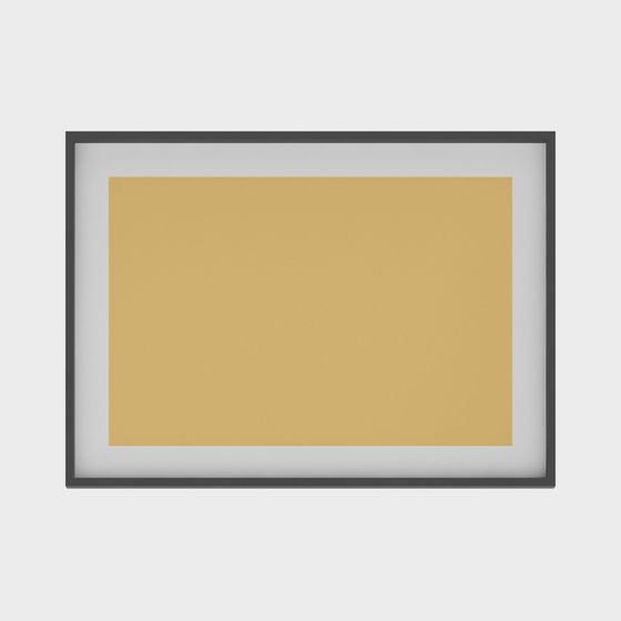 Low Polygon Decorative Frame 3D model