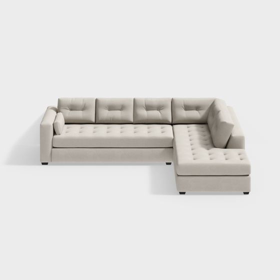 Urban Comfort 3D model Sofa for Modern Interiors