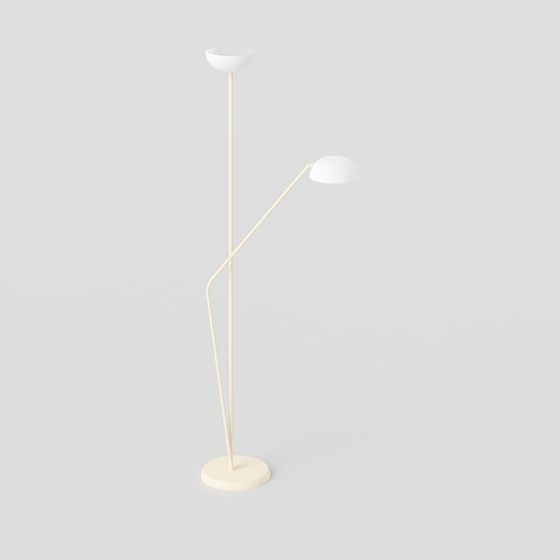 Stylish Low-Polygon Floor Lamp 3D model