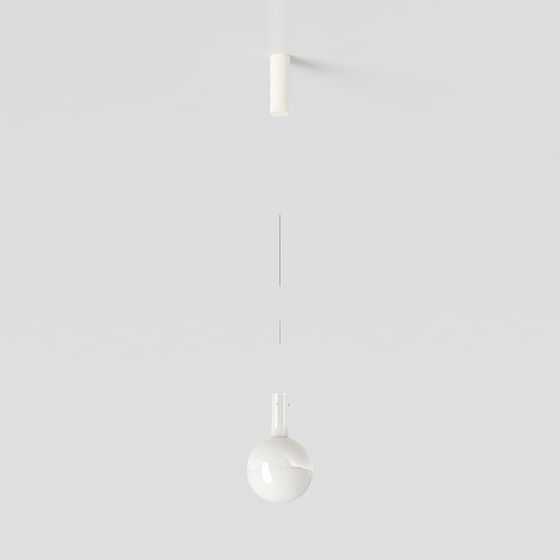 Sleek Modern Minimalist Pendant Light 3D model