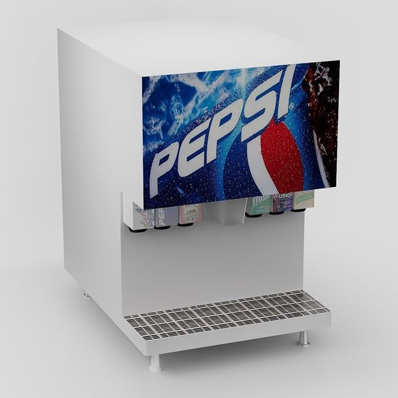 Vintage Style Pepsi Soda Fountain 3D model for Creative Projects