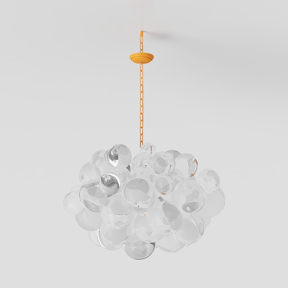 Stunning Low-Poly Chandelier 3D model