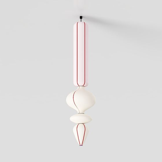 Stylish 3D Pendant Light Model with Elegant Design