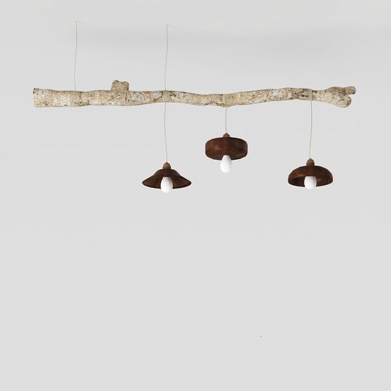 Elegant Branch Chandelier 3D model