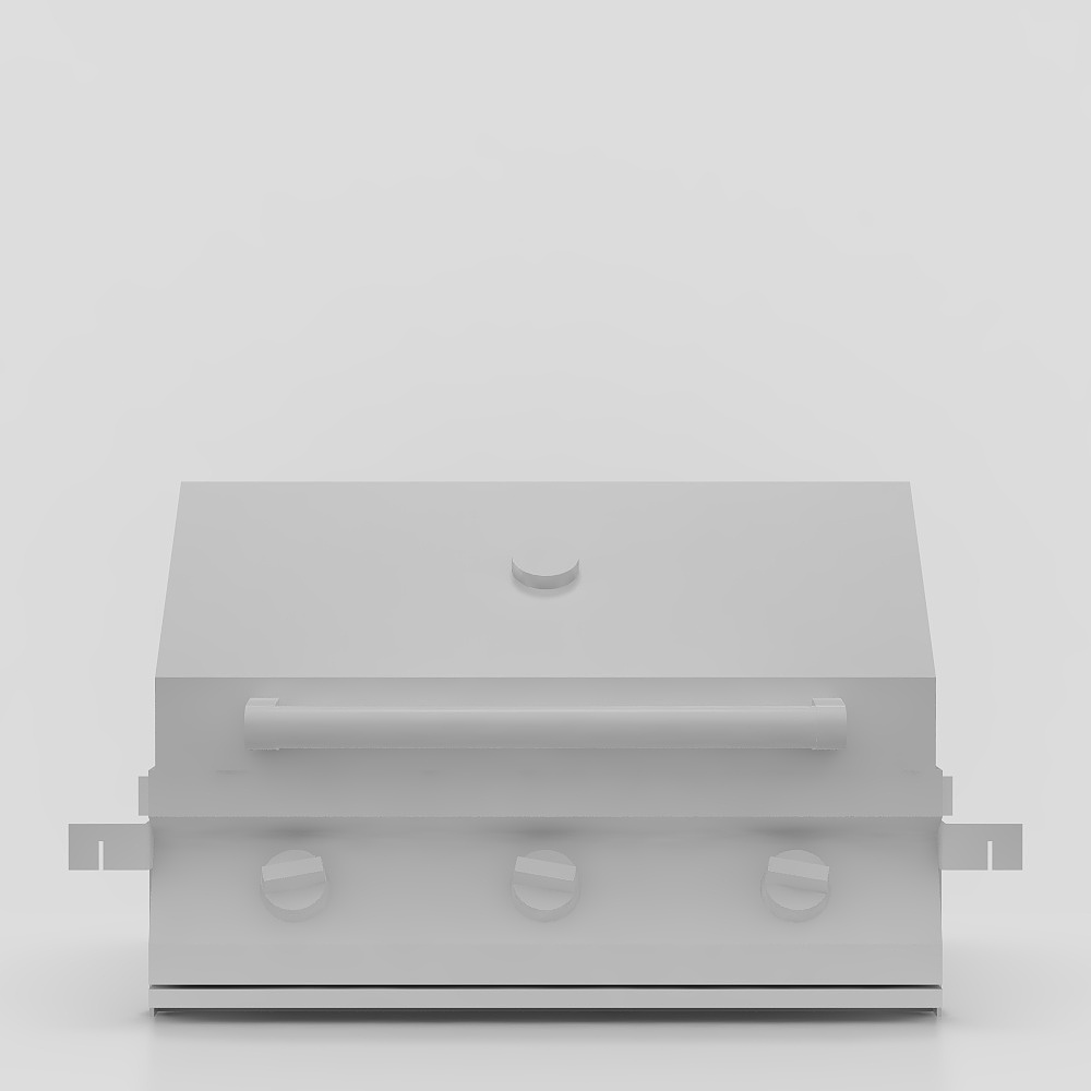 Barbecue 3 brûleurs en extérieur