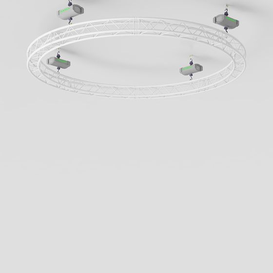 Suspended Stage 3D model for Futuristic Environments